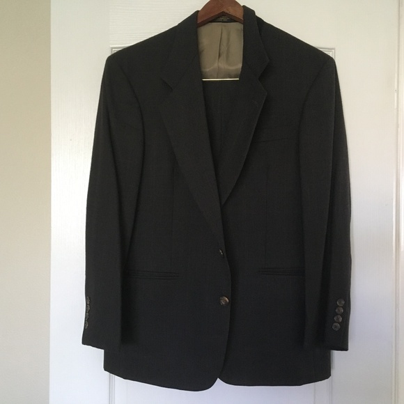 Oscar De la Renta 100% wool suit set 38S W32 - Picture 1 of 15